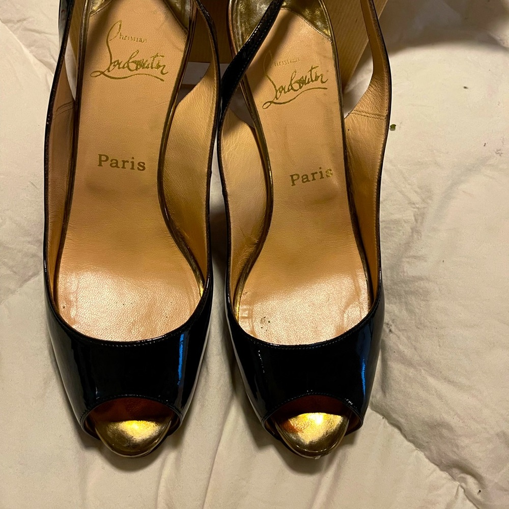 Peep toe Christian Louboutin heels